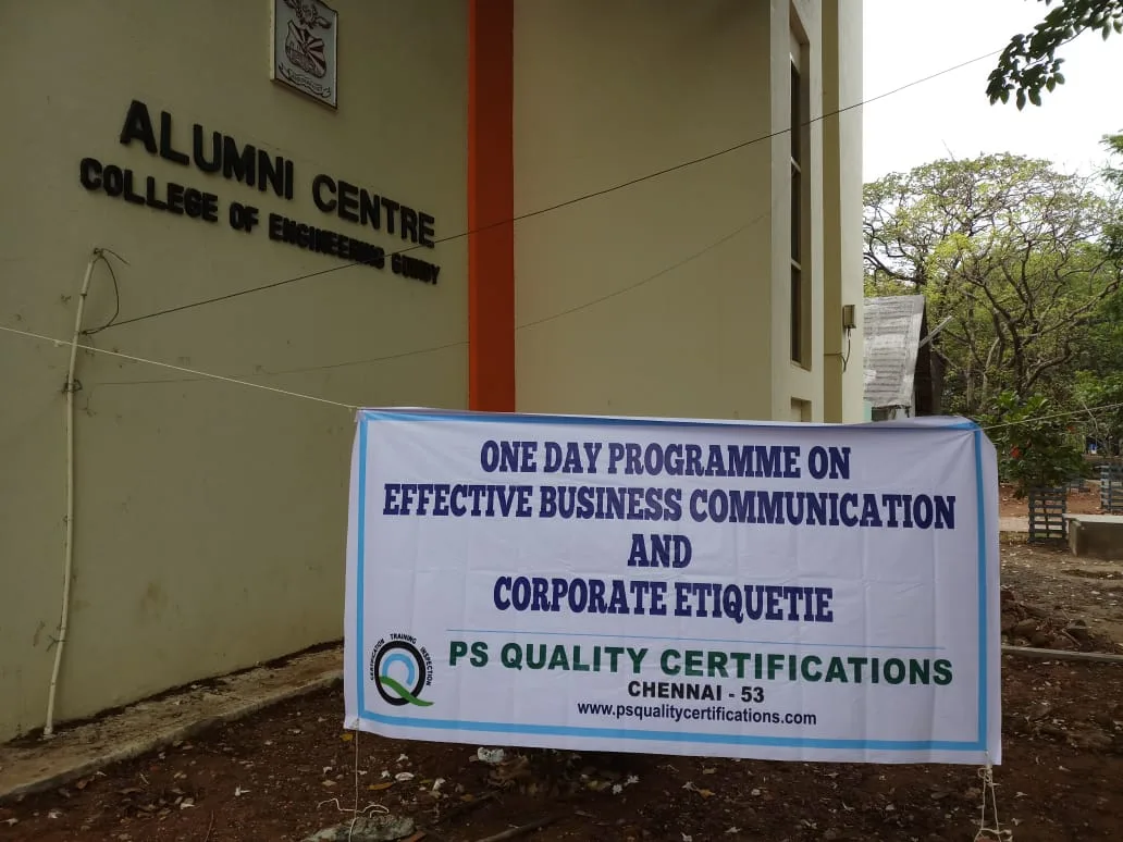 Programme @ College of Engineering Anna University Chennai