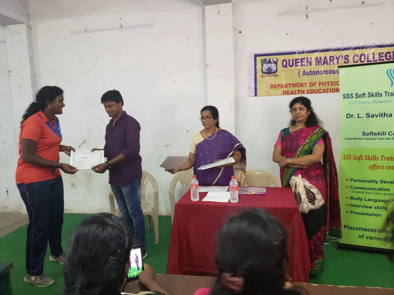 Programme at Queen Mary’s College Chennai